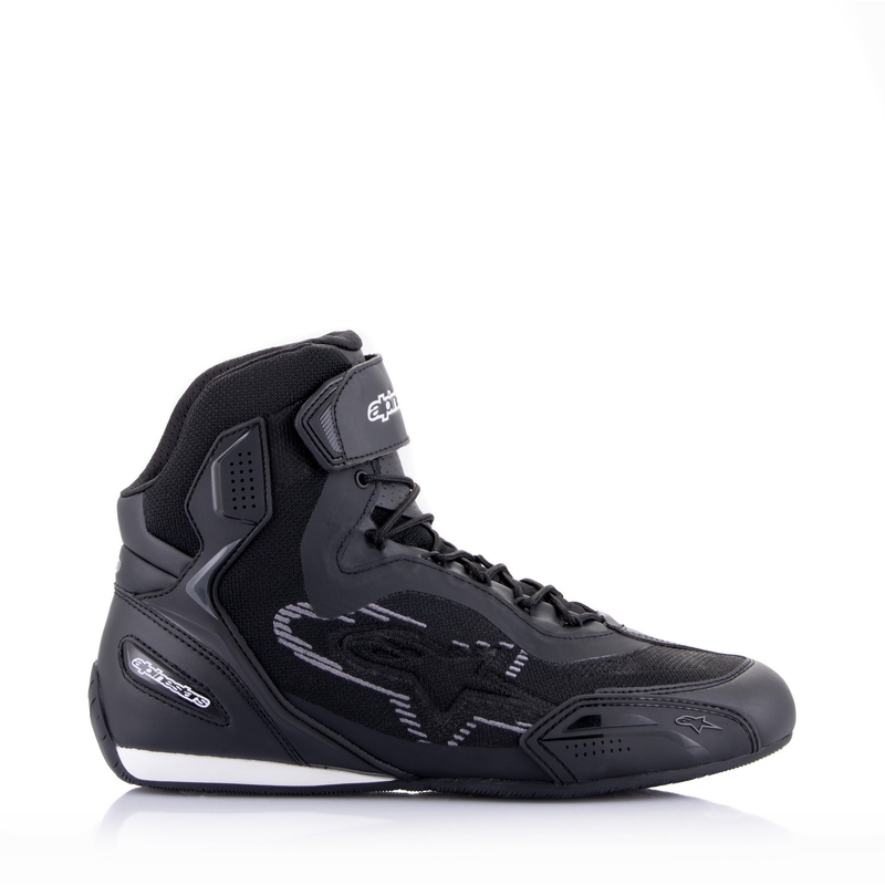 Stivali da moto Alpinestars Faster-3 Rideknit nero e grigio