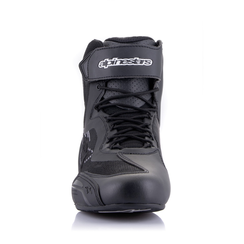 Stivali da moto Alpinestars Faster-3 Rideknit nero e grigio