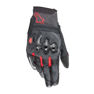 Guanti da moto Alpinestars Morph Sport nero-fluo rosso-grigio