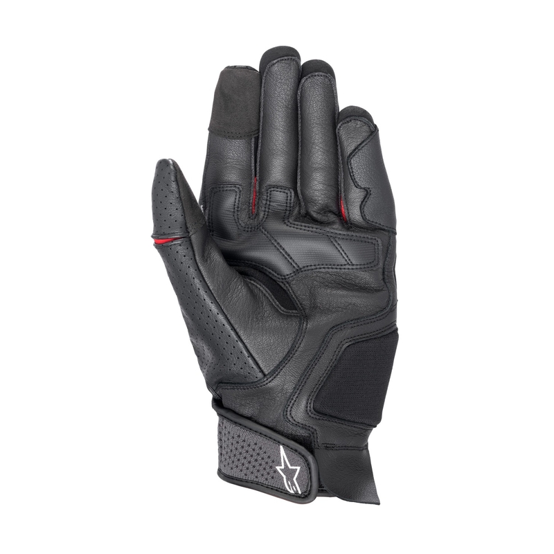 Guanti da moto Alpinestars Morph Sport nero-fluo rosso-grigio