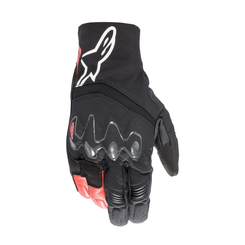 Guanti da moto Alpinestars Hyde XT Drystar neri e rossi