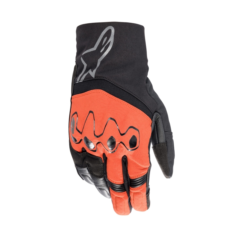 Guanti da moto Alpinestars Hyde XT Drystar rosso fluo e nero