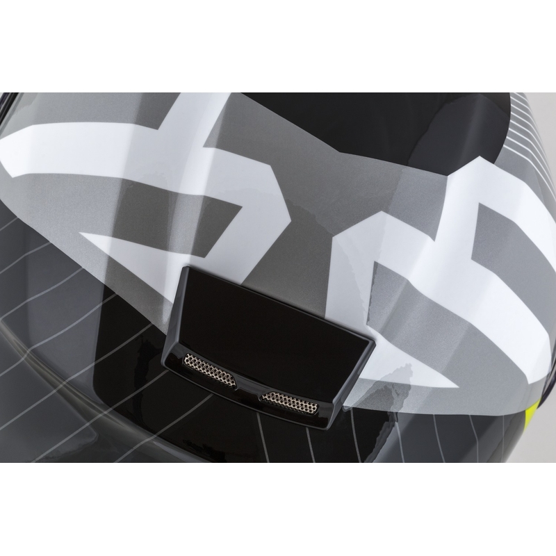 Casco moto Cassida Modulo 2.1 Profile flip-up bianco-nero-giallo fluo-grigio