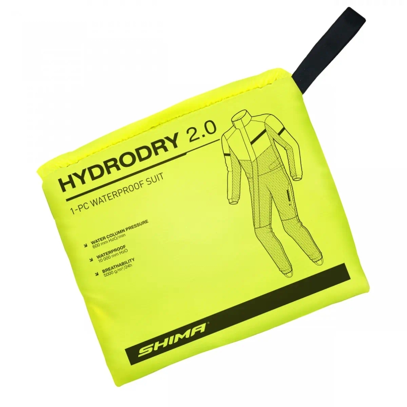Muta impermeabile Shima Hydrodry 2.0 nero-giallo fluo