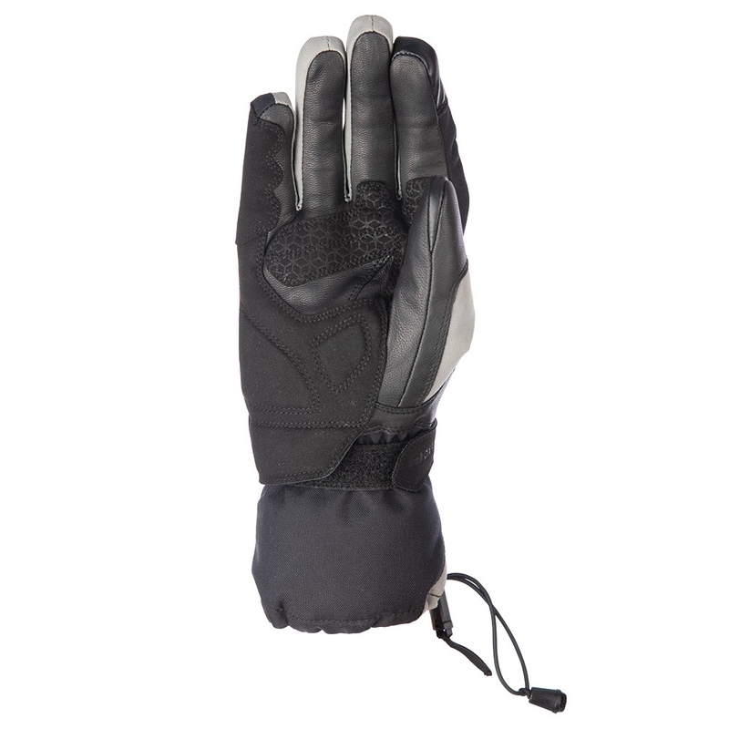 Guanti da moto Oxford Montreal 4.0 DRY2DRY™ nero-grigio-giallo fluo