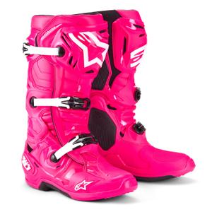 Alpinestars Tech 10 rosa-nero-bianco stivali da moto 2025