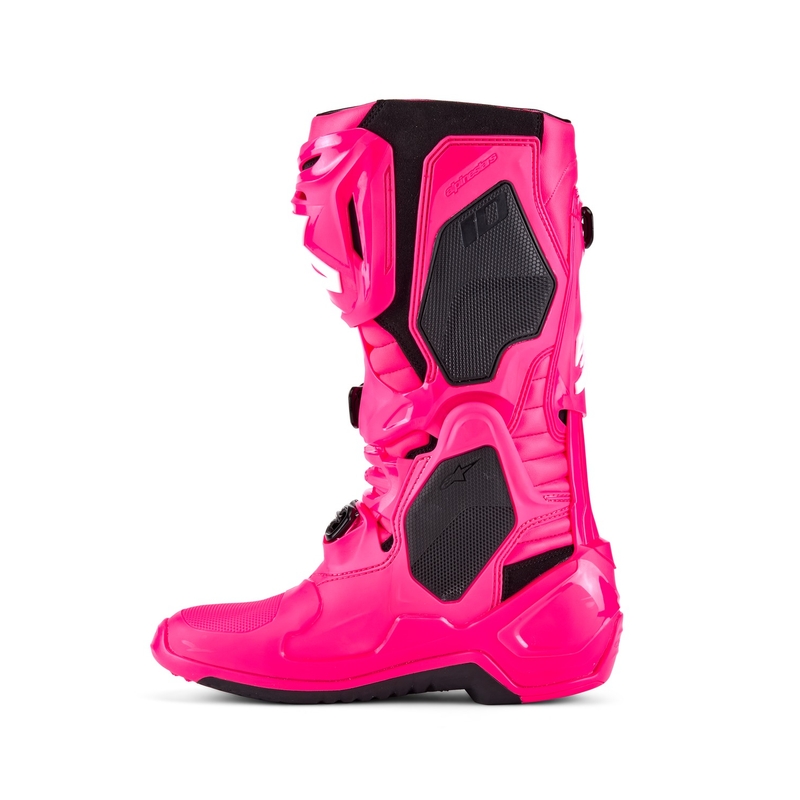 Stivali da moto Alpinestars Tech 10 rosa-nero-bianco