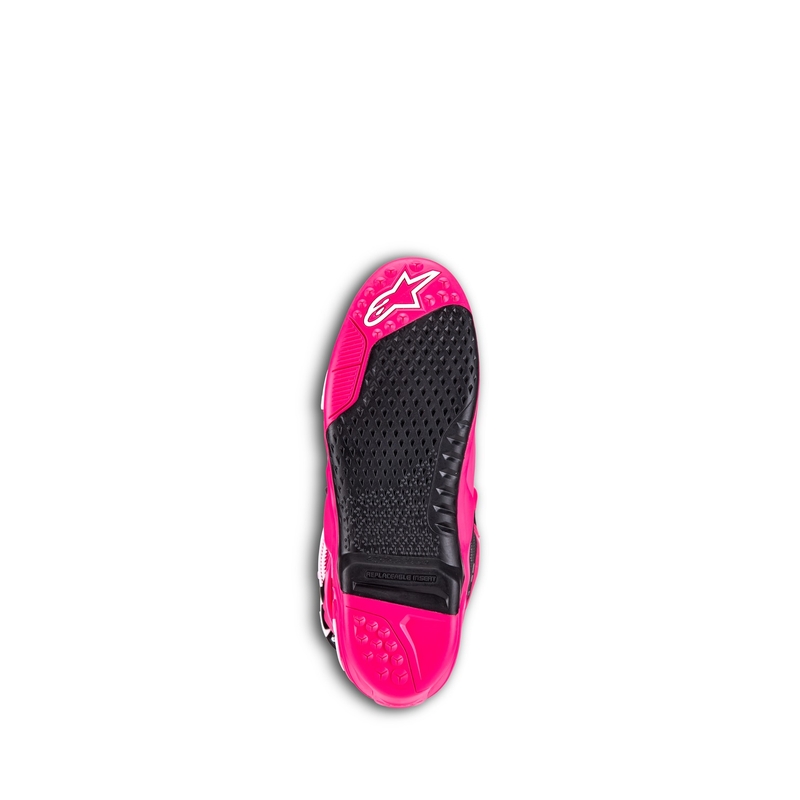 Stivali da moto Alpinestars Tech 10 rosa-nero-bianco