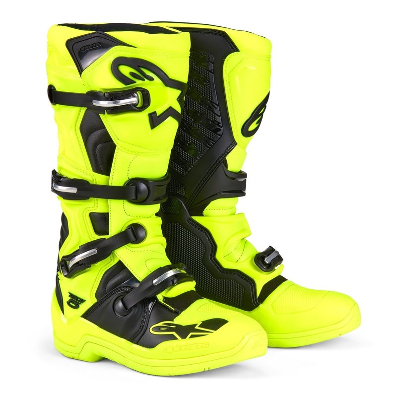 Stivali da moto Alpinestars Tech 5 giallo fluo-nero