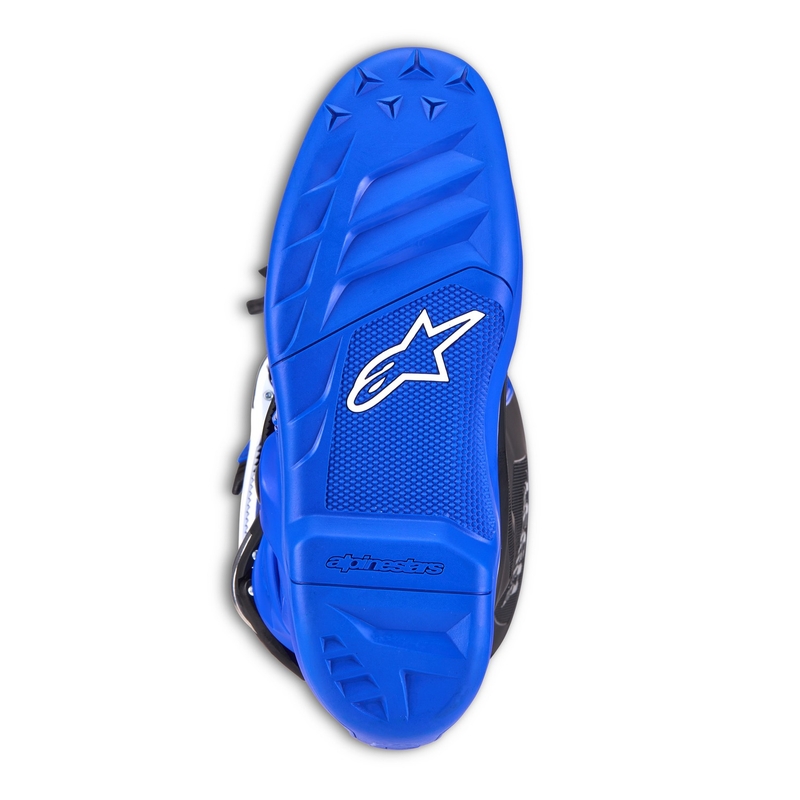 Stivali da moto per bambini Alpinestars Tech 7 S blu-bianco-nero