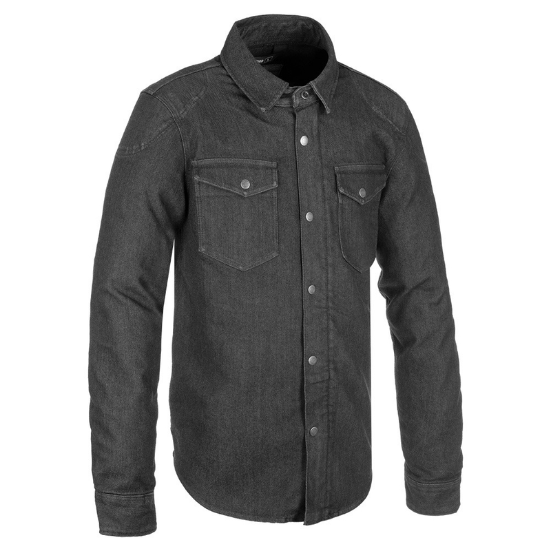 Camicia da moto nera Oxford Original Approved