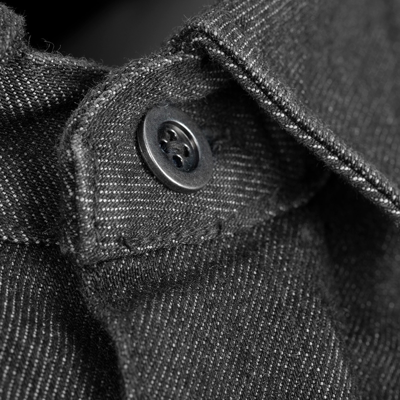 Camicia da moto nera Oxford Original Approved
