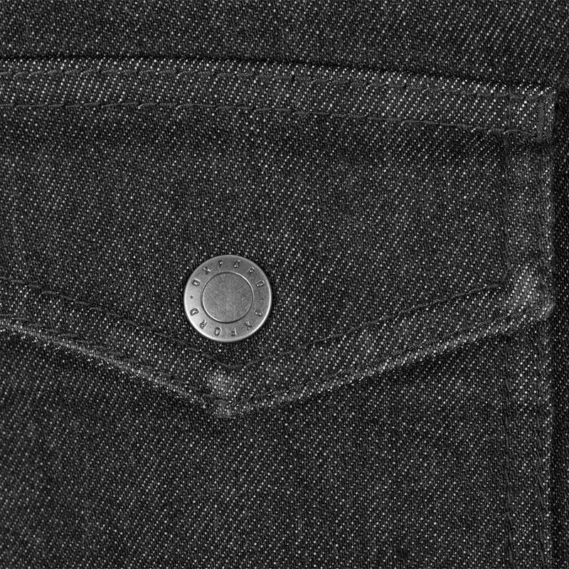 Camicia da moto nera Oxford Original Approved