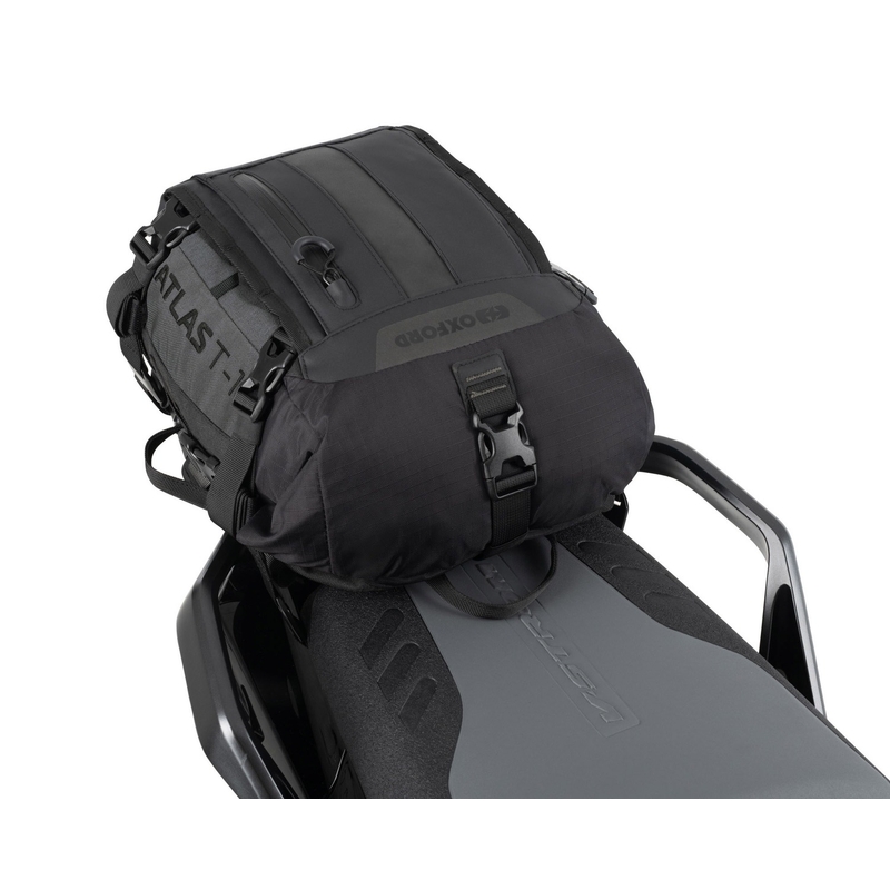 Borsa da sella Oxford Atlas T-10 Advanced Tourpack da 10 litri per passeggero, colore nero.
