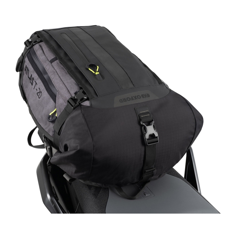 Borsa da sella passeggero Oxford Atlas T-20 Advanced Tourpack da 20 l, grigia