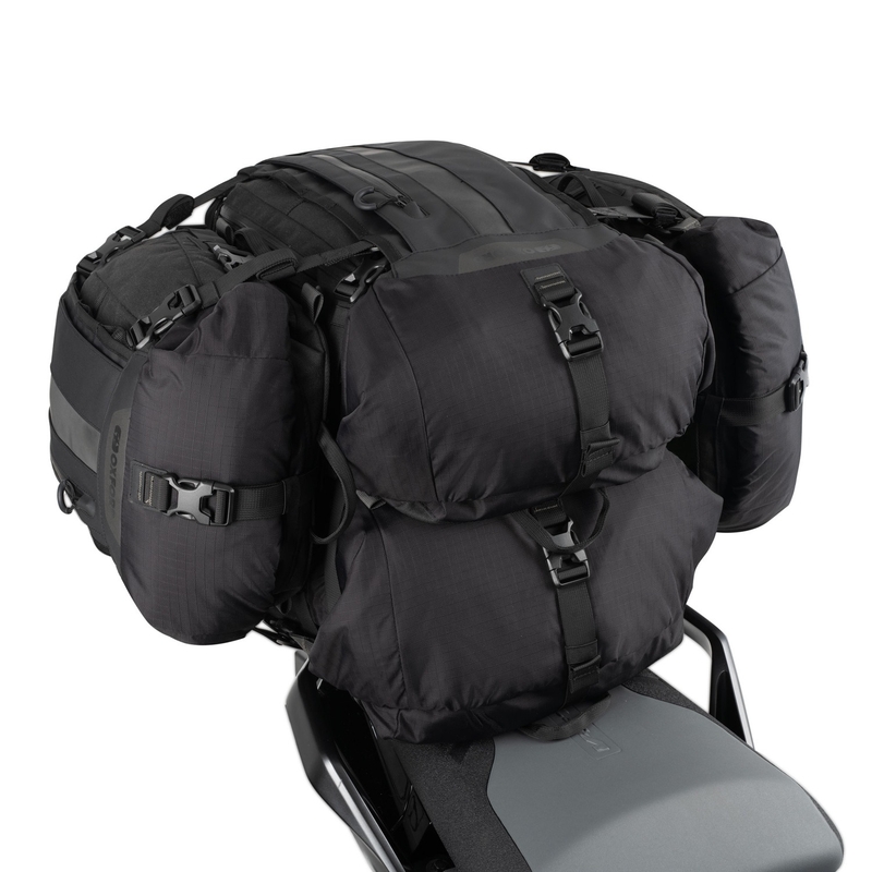 Borsa da sella passeggero Oxford Atlas T-30 Advanced Tourpack da 30 l, nera