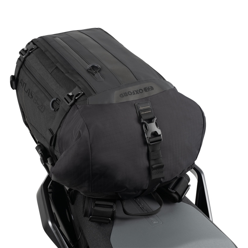Borsa da moto Oxford Atlas B-20 Advanced Backpack 20 l nera