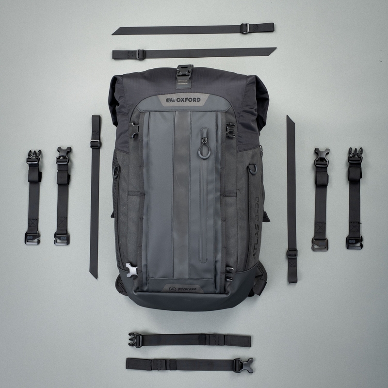 Borsa da moto Oxford Atlas B-20 Advanced Backpack 20 l nera