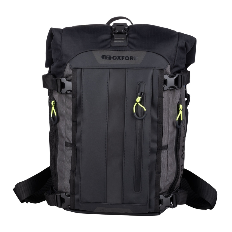 Borsa da moto Oxford Atlas B-20 Advanced Backpack 20 l grigio