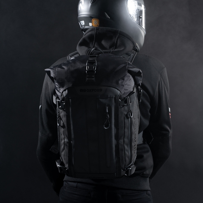 Borsa da moto Oxford Atlas B-20 Advanced Backpack 20 l grigio