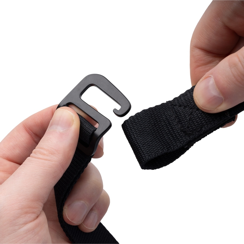 Oxford Atlas G-Hook cinghie per bagagli 2 pezzi nero 26mm x 2m