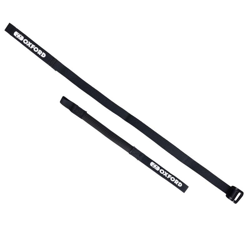 Oxford Atlas G-Hook cinghie per bagagli 2 pezzi nero 17 mm x 2 m