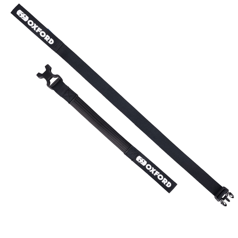Cinghie per bagagli Oxford Atlas B-Clip 2 pezzi nero 26 mm x 2 m