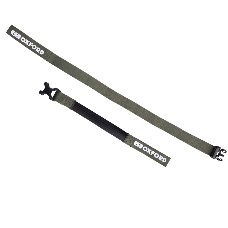 Cinghie per bagagli Oxford Atlas B-Clip 2 pezzi verde 26 mm x 2 m