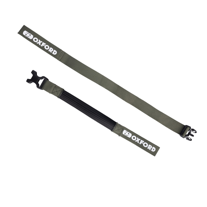 Cinghie per bagagli Oxford Atlas B-Clip 2 pezzi verde 26 mm x 1,2 m