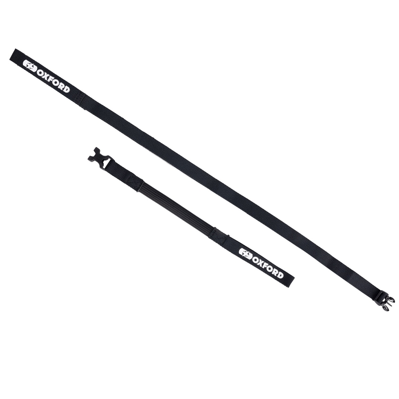 Oxford Atlas B-Clip cinghie per bagagli 2 pezzi nero 17 mm x 2 m