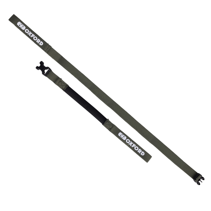 Cinghie per bagagli Oxford Atlas B-Clip 2 pezzi verde 17 mm x 2 m