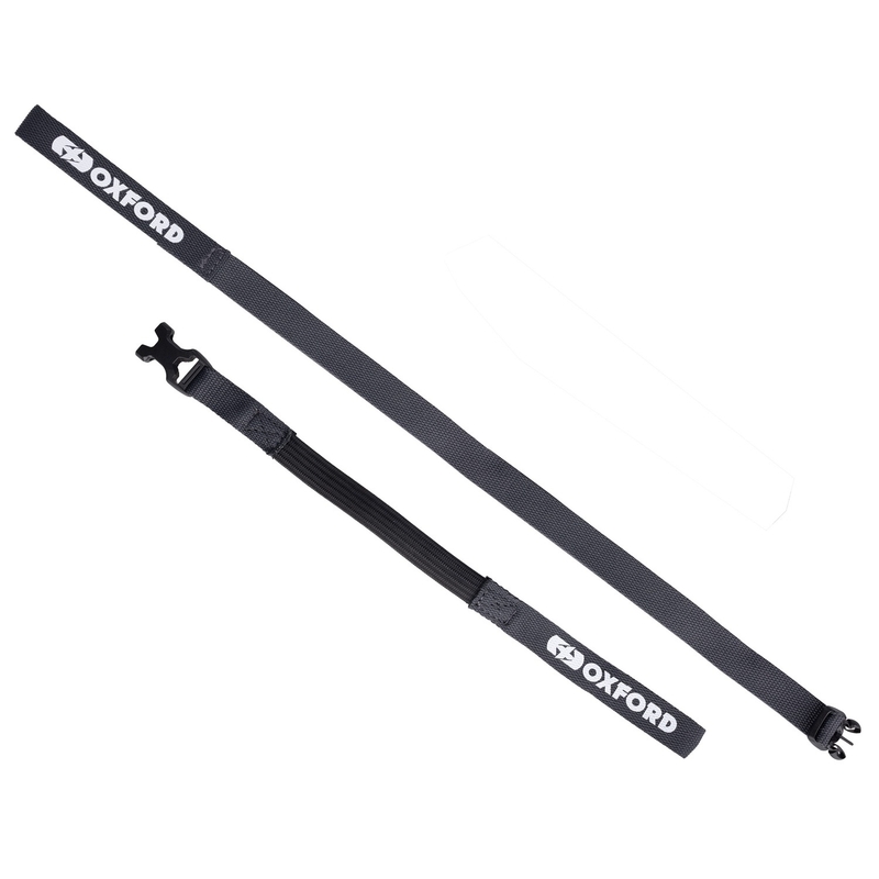 Cinghie per bagagli Oxford Atlas B-Clip 2 pezzi grigio 17 mm x 1,2 m