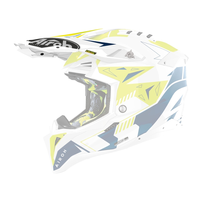 Visiera per casco Airoh Aviator Spin giallo-blu lucido