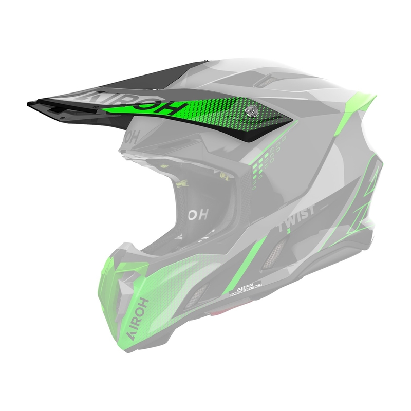 Visiera per casco Airoh Twist 3 Shard verde lucido