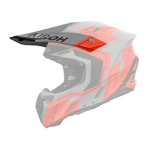 Visiera per casco Airoh Twist 3 Dizzy arancio fluo opaco