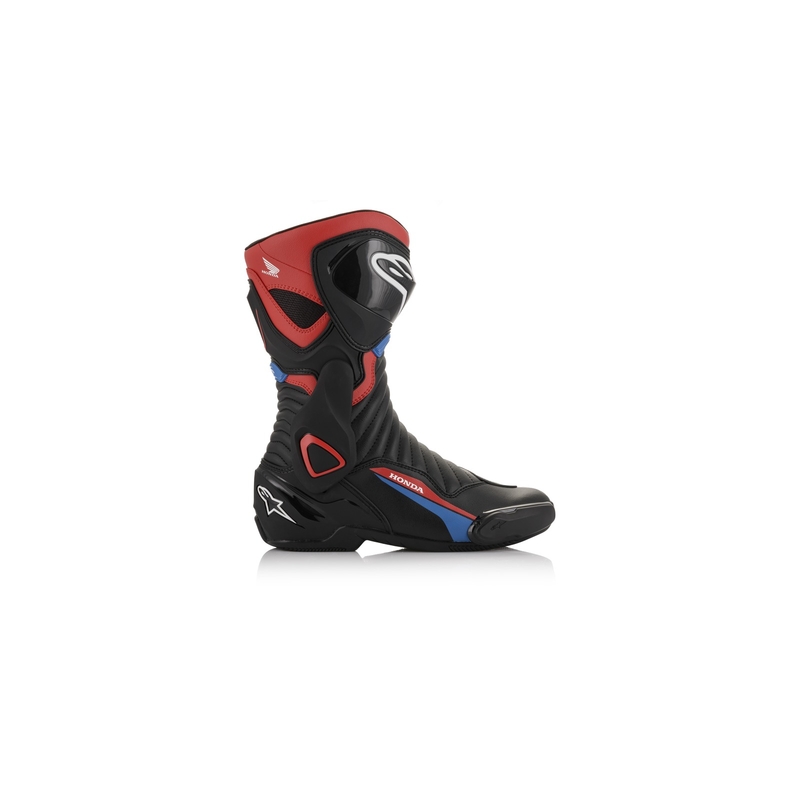 Alpinestars S-MX 6 Honda Collection Stivali da moto nero-rosso-blu-bianco