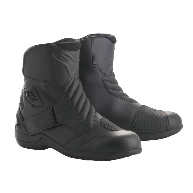 Stivali da moto Alpinestars New Land Drystar Honda Collection Nero e Rosso