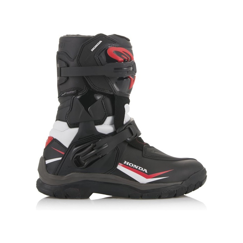 Alpinestars Belize Drystar Honda Collection Stivali da moto neri, bianchi e rossi