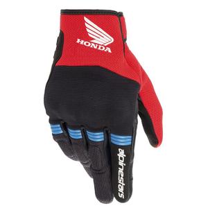 Guanti da moto Alpinestars Copper Honda collezione 2025 nero-rosso-blu