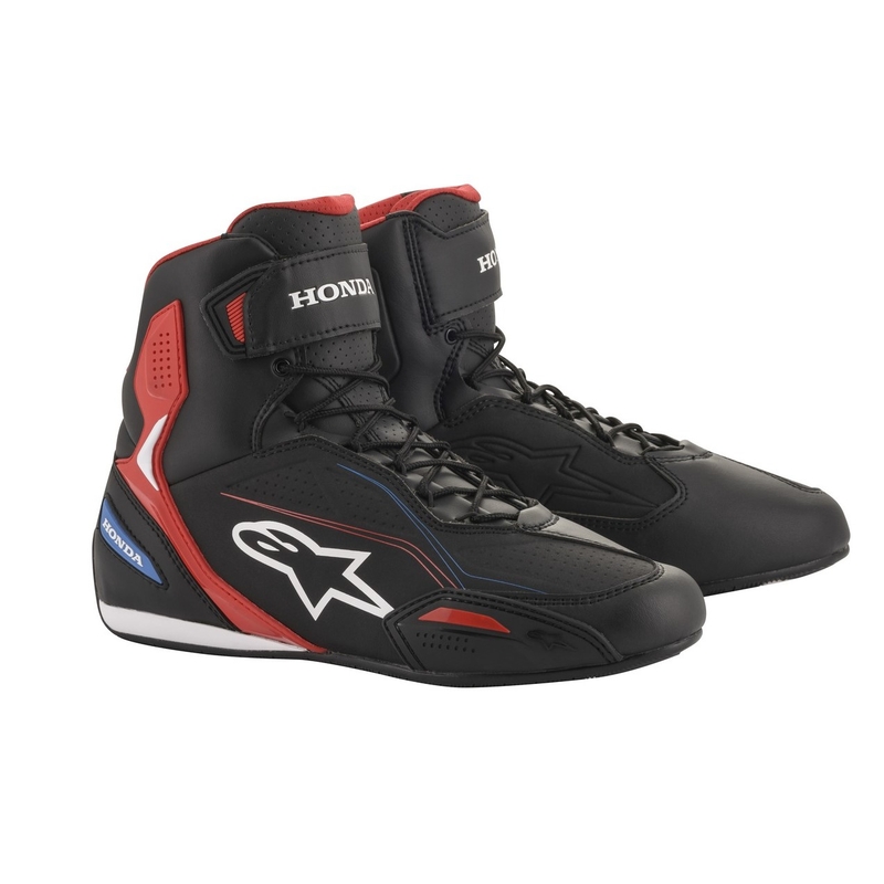 Alpinestars Faster-3 Honda collezione stivali da moto nero-rosso-blu