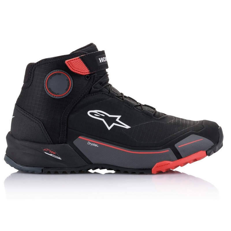Stivali da moto Alpinestars CR-X Drystar Honda Collection nero-rosso-grigio