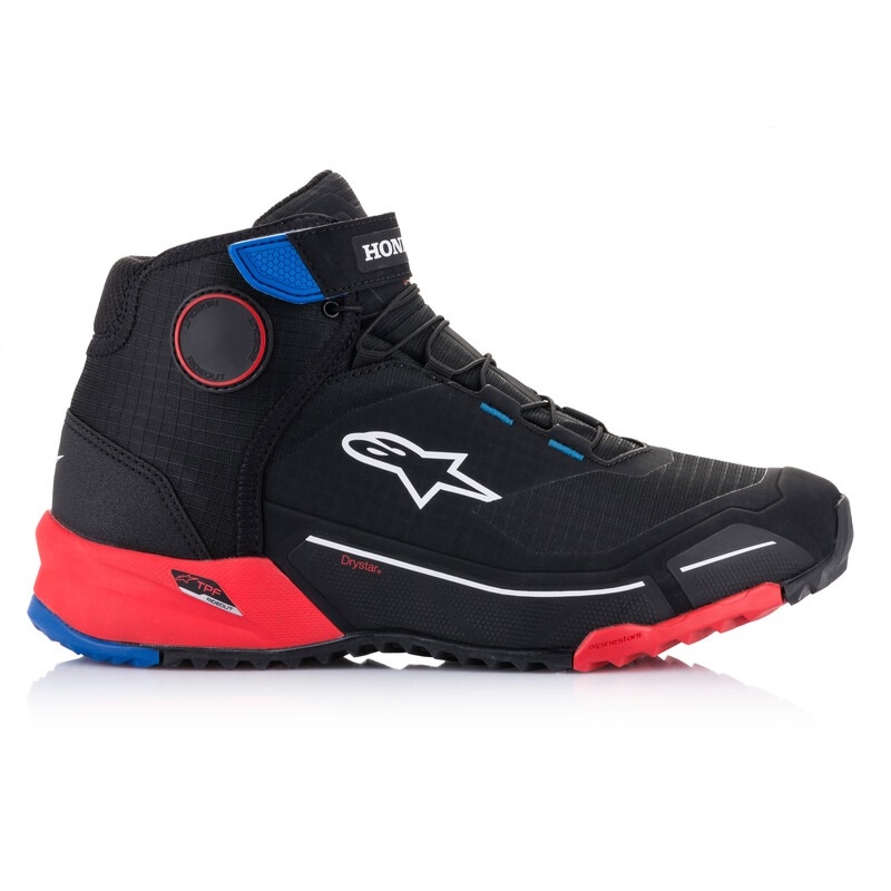 Alpinestars CR-X Drystar Honda Collection Stivali da moto nero-rosso-blu