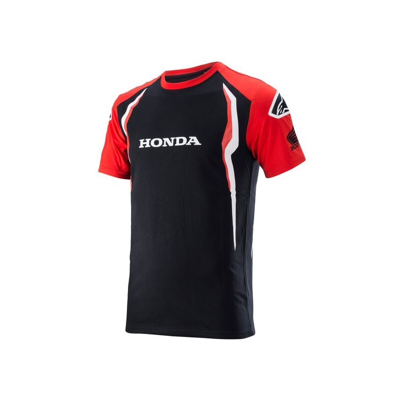 Maglietta Alpinestars Honda rossa e nera 2024