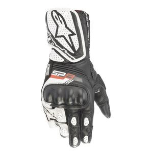 Guanti da moto Alpinestars SP-8 da donna, bianchi e neri