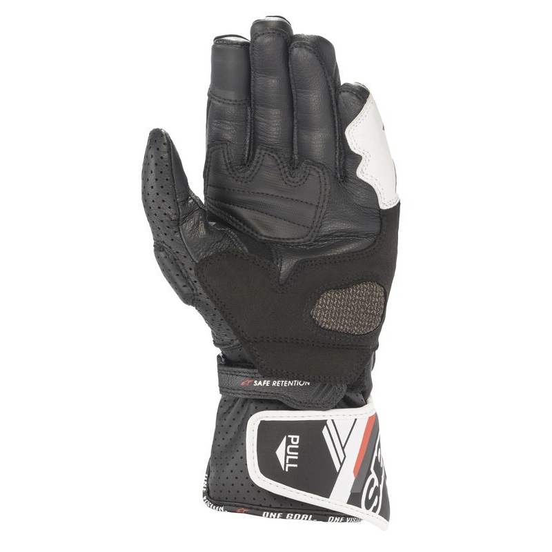 Guanti da moto Alpinestars SP-8 da donna, bianchi e neri