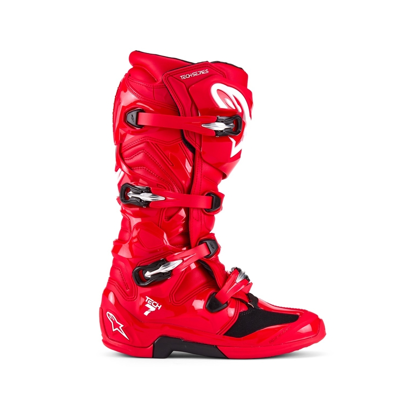 Stivali da moto Alpinestars Tech 7 rossi