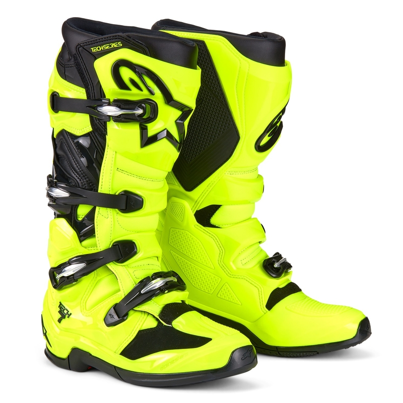 Stivali da moto Alpinestars Tech 7 giallo fluo-nero