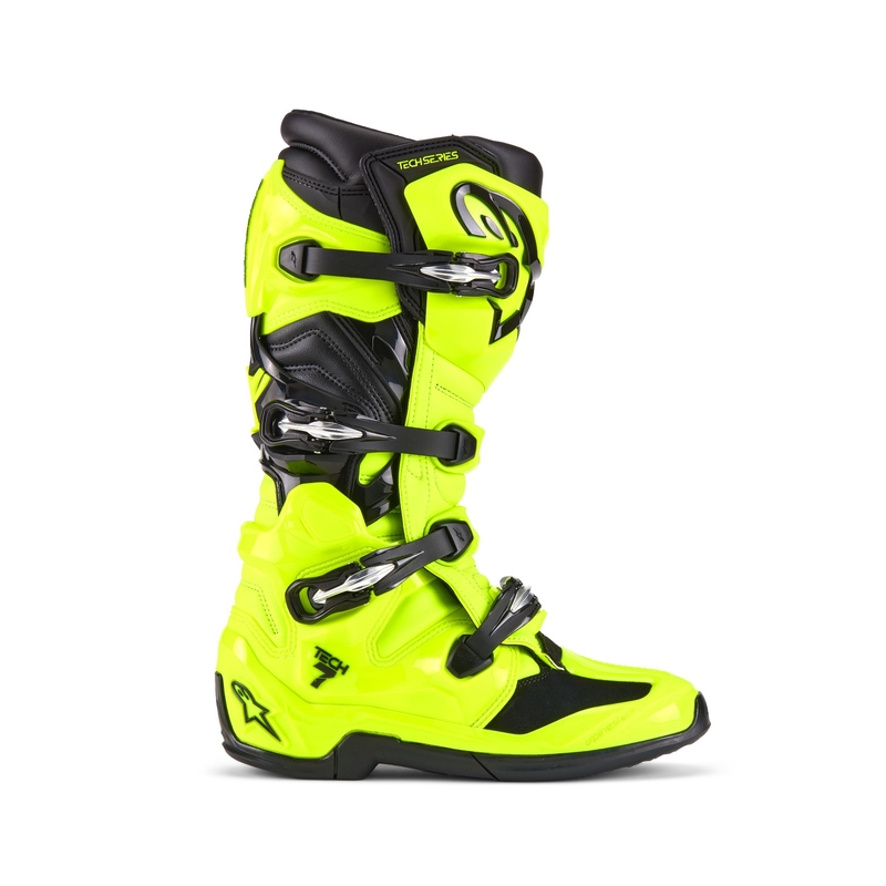 Stivali da moto Alpinestars Tech 7 giallo fluo-nero