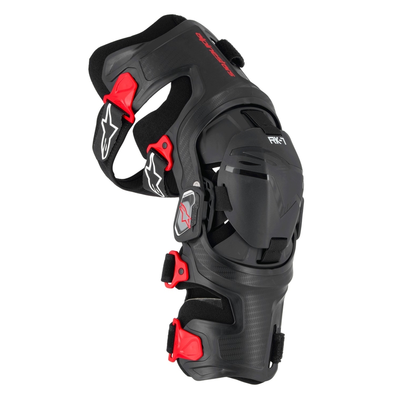 Ginocchiere Alpinestars RK-7 Plasma nero-rosso 2025