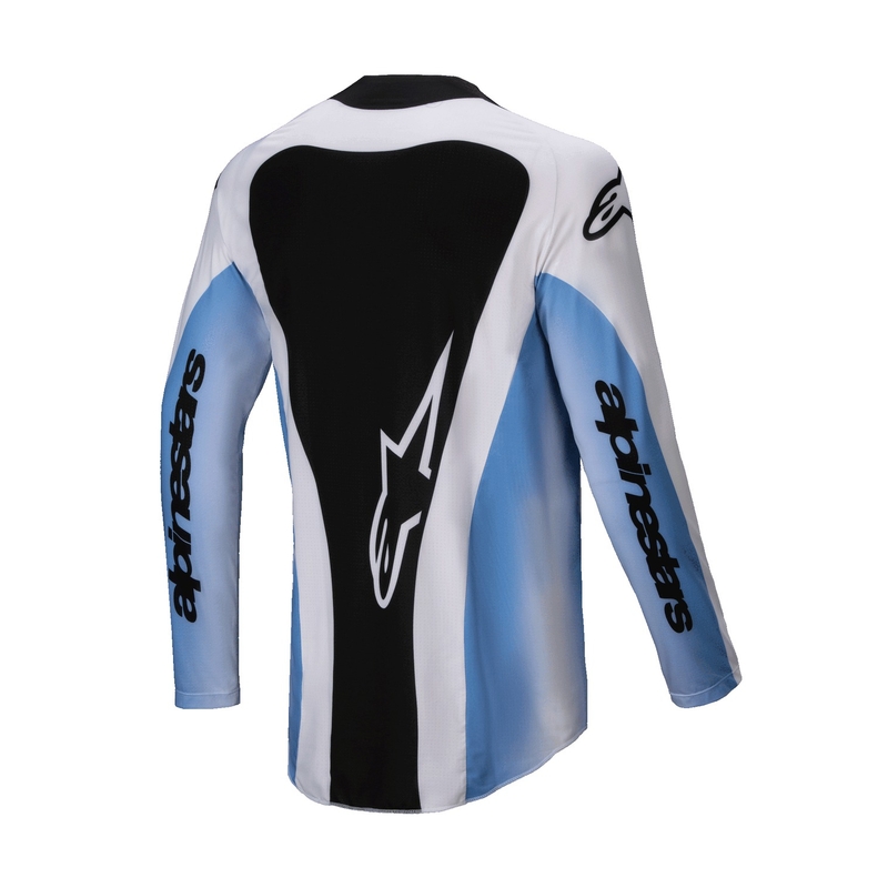 Alpinestars Techstar Melt maglia da motocross nera e blu